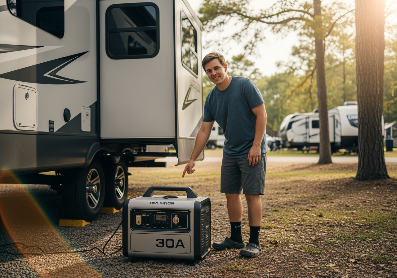 Best Generator Size for a 30 Amp RV Air Conditioner - American Campground